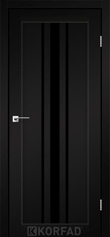 Дверное полотно FLORENCE FL-03, 800 х 2000, Super PET черный, стекло черное 2000000124254 фото