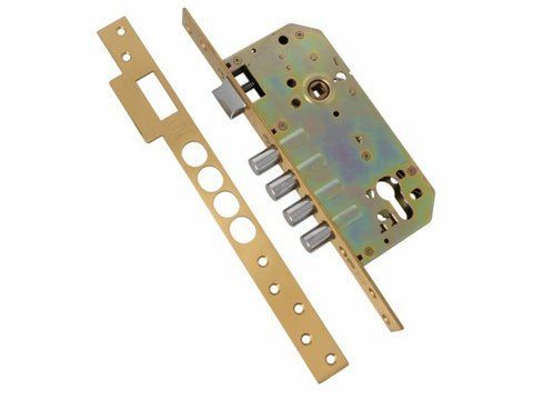 Amig Замок 4 ригеля мод.100 BASE - 50/85 матовая латунь