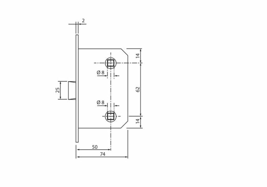 SIBA Механізм WC 6250 (ВТ WC) матовий нікель SN