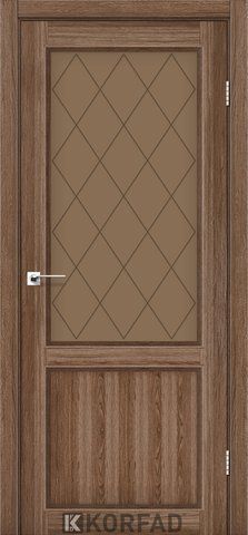 Дверне полотно CLASSICO CL-02, 800 х 2000, Дуб грей (скло бронза), М 1 2000000045238 фото