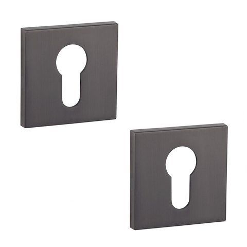 SIBA Накладки A04 под евроцилиндр YALE графит (06 06)
