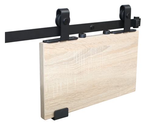 LN12_MINI компл. фурнітури LUNA MINI на 1 двері, з направляючою 1220 мм, Design Line, чорний мат.