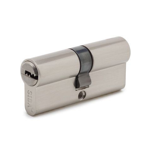 SIBA Циліндр 60 мм (30x30) кл-кл 5 кл. матовий нікель 12160/BSZ ZAMAK