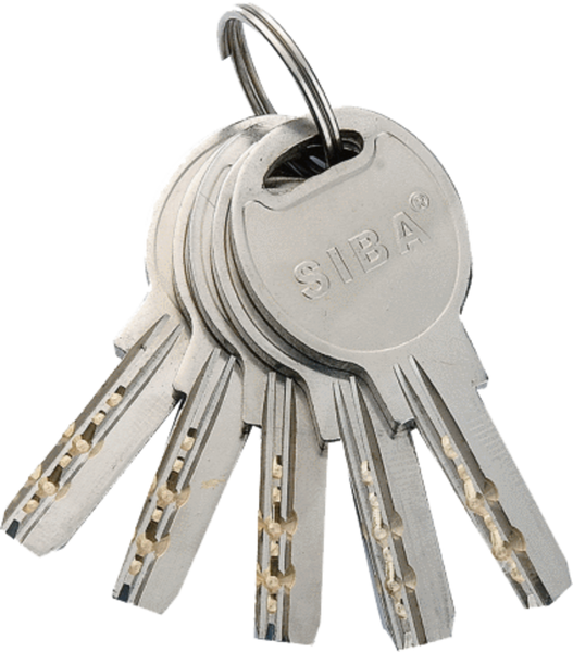 SIBA Циліндр 90 мм (50x40Т) кл-пов 5 кл. хром 12190/BTК