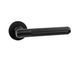 Дверная ручка UNIQUE EXA Tube на розетке RO24, черная