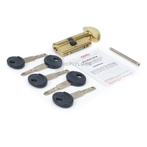 AGB Цилиндр DСK 80мм кл-пов. 40х40 золото