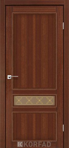 Дверне полотно CLASSICO CL-07, 800 х 2000, Горіх (скло бронза), М 2 2000000051086 фото