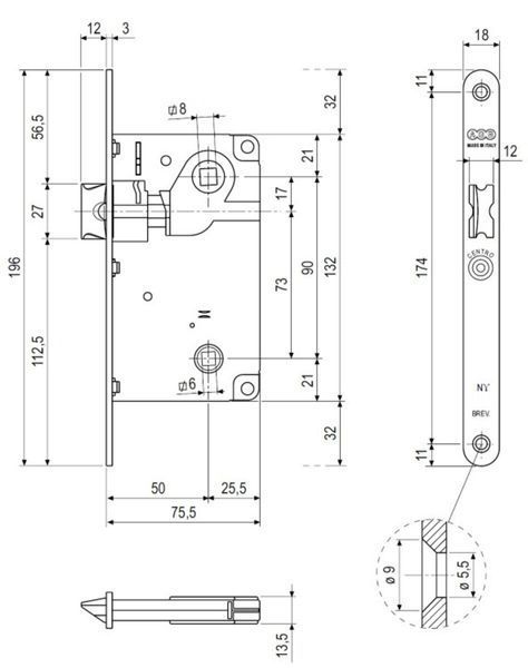 AGB Centro механизм WC латунь
