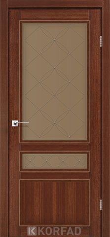 Дверне полотно CLASSICO CL-05, 800 х 2000, Горіх (скло бронза), М 1 2000000048253 фото