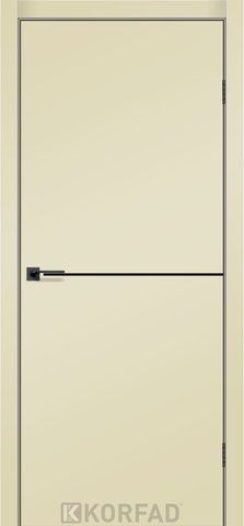 Каркасно-щитовая дверь DECO LOFT PLATO DLP-01, 800 х 2000, Super PET магнолия, Черная, S/P 2000000152875 фото