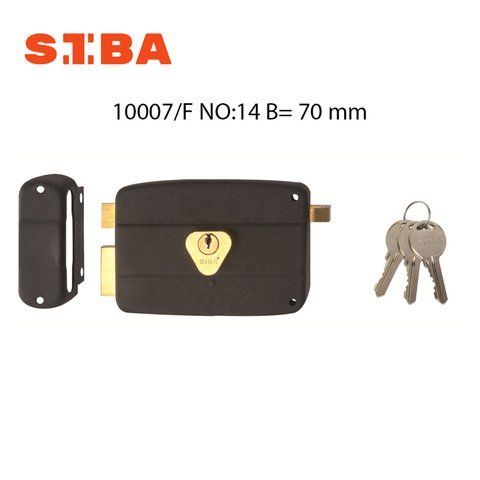 SIBA Замок накладний №14 - 140 мм B=70 мм реверсивний