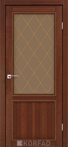 Дверне полотно CLASSICO CL-02, 800 х 2000, Горіх (скло бронза), М 2 2000000045122 фото